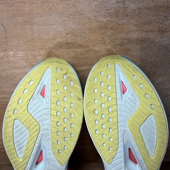 Hoka One One Mach X 2 Mens Size 12.5 Running Shoes Sneakers Grapefruit Coral - Picture 10 of 12